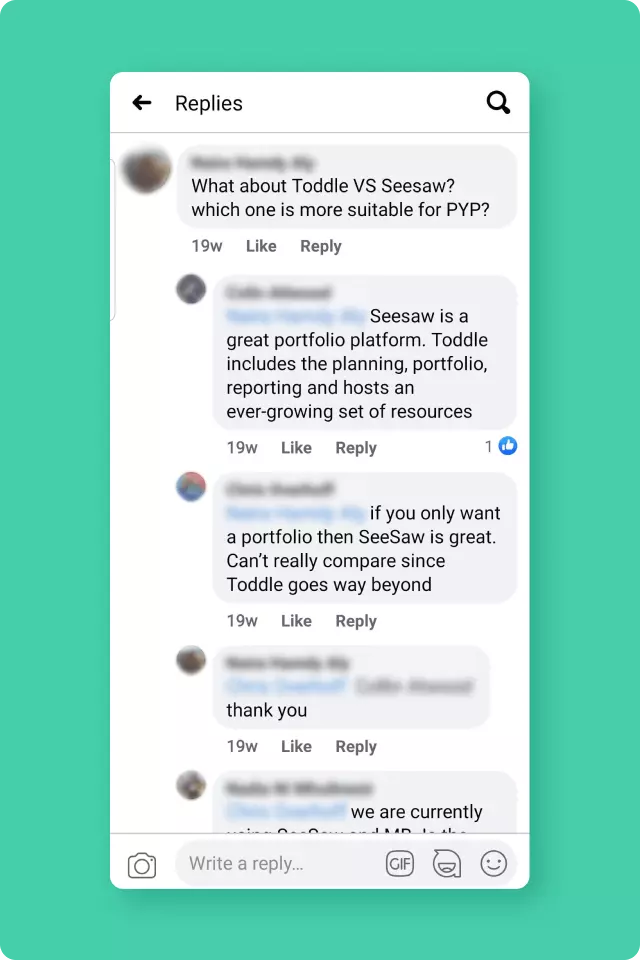 Social media reviews show how Toddle has an edge over Seesaw