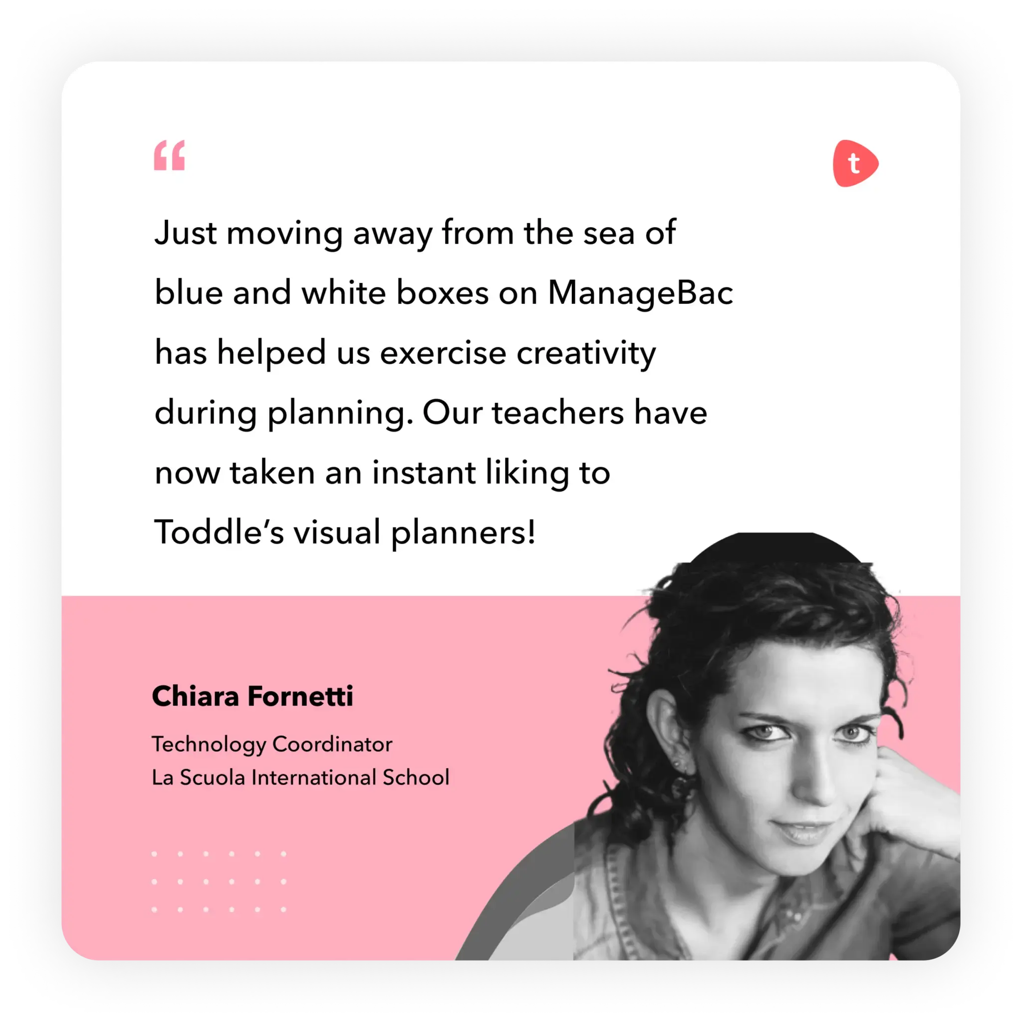 Chiara Fornetti shares Interface experience about Toddle