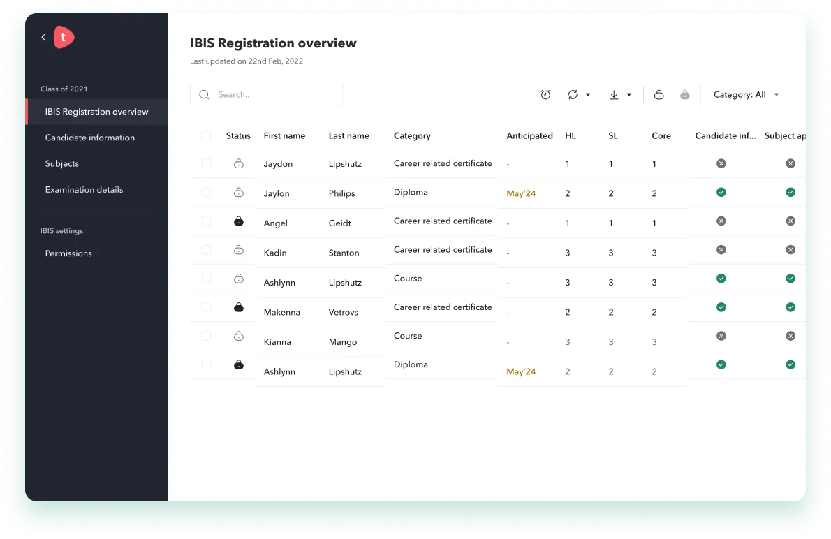 Classroom management through Toddle Attendance dashboard mapping classes with teachers in-charge. Overview and detailed summary on students present, absent, late, medical record. 