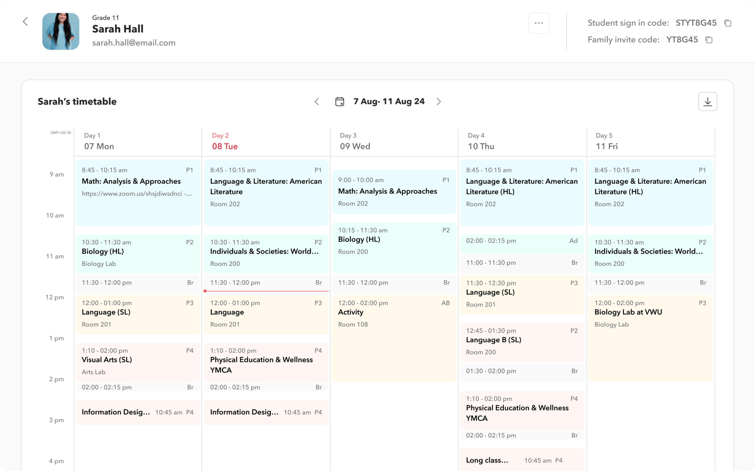 Automatically generate student timetables