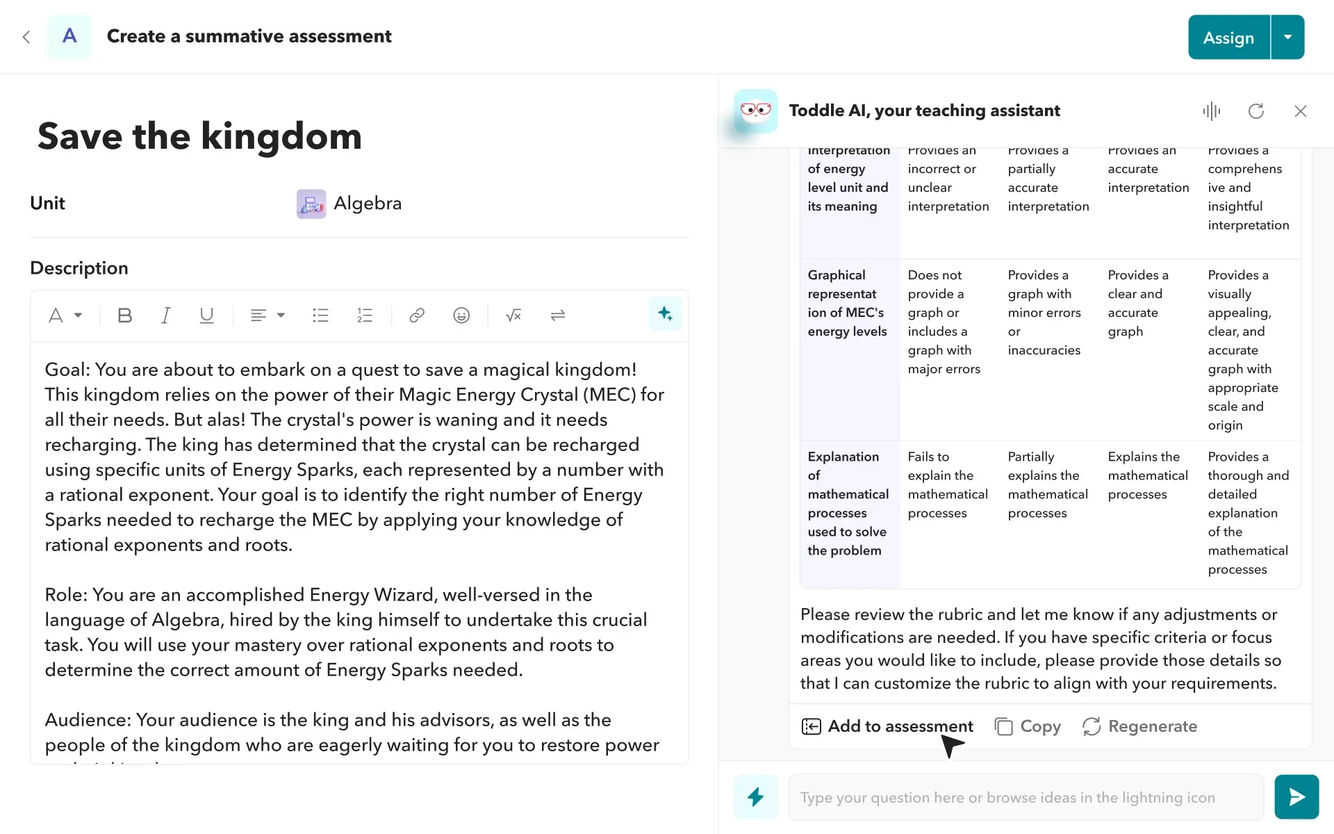 Assignment Builder