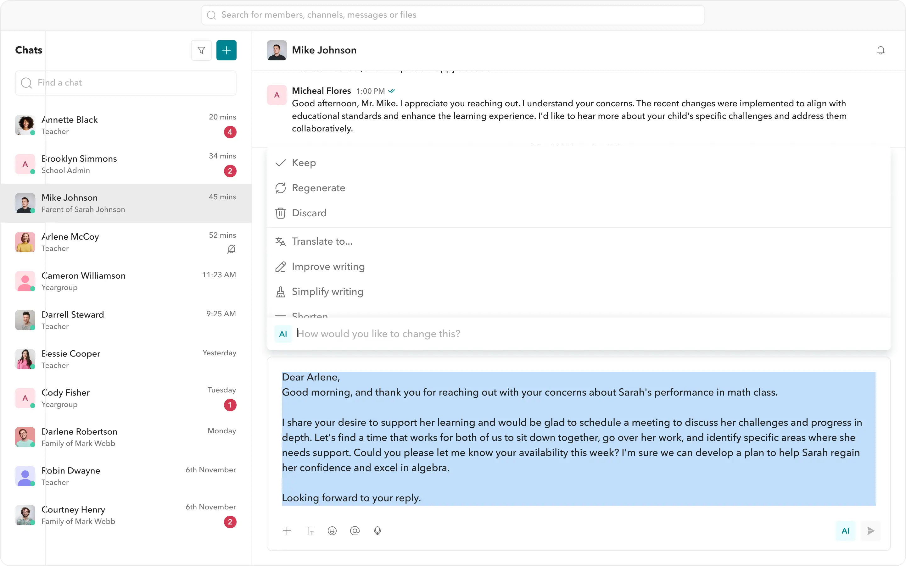 Compose replies image